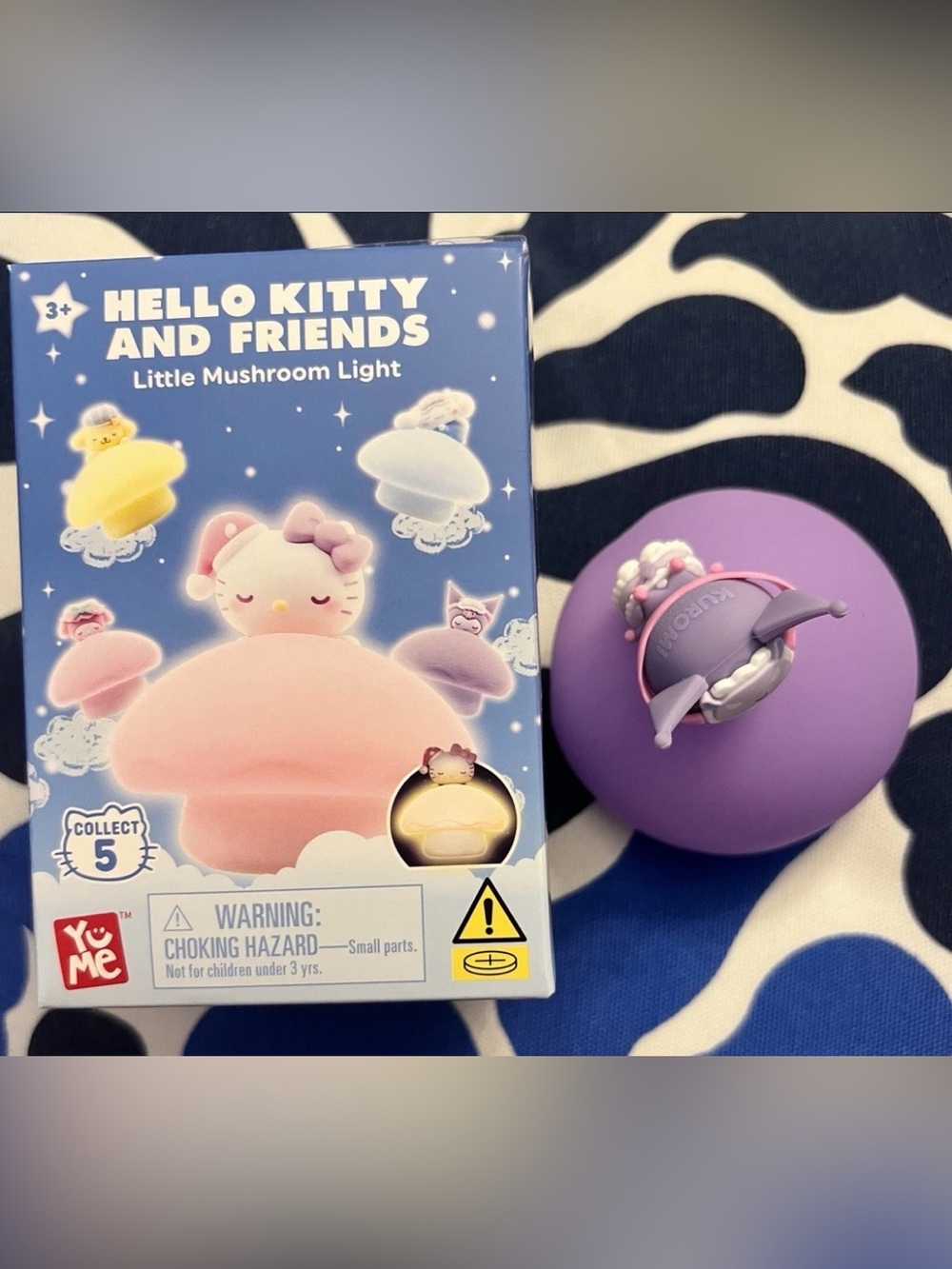 Hello Kitty And Friends Little Mushroom Light Blind Box Kuromi